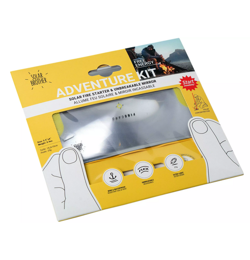 [SB ADK-BOX 1stuk] AdventureKit (Fire starter  + Unbreakable Mirror)