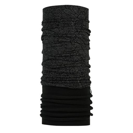 [8870-204] Merino Fleece Paisley Black