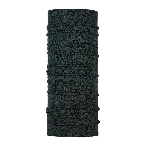 [8850-204] Merino Wool Paisley Black