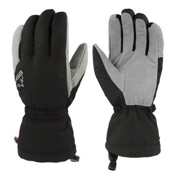 White Cult - Women's Ski Gloves Black/Grey