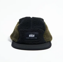 [VAGA-TFC-Black-UtilityGreen] Teddy Fleece Cap Black/Utility Green