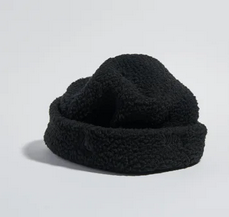 [VAGA-TFB-Black] Teddy Fleece Beanie Black