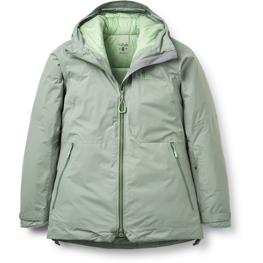 Women's Optical Down Jacket Dark Fig Green