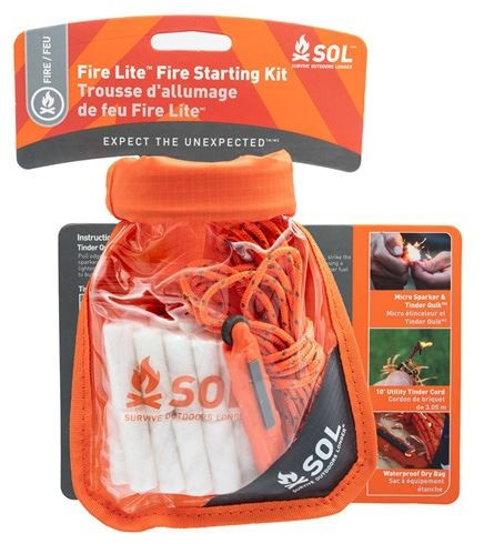 [SOL 0140-1234] Fire Lite Fire Starting Kit Orange