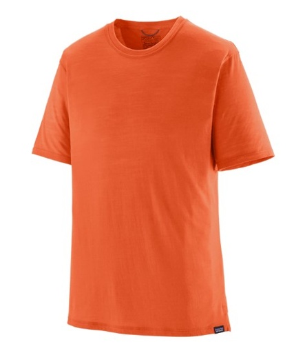 Men's Cap Cool Merino Shirt Coal Orange