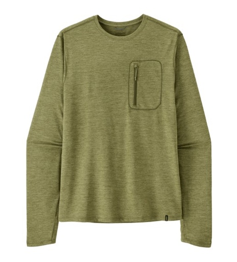 Men's L/S Cap Cool Sun Shirt Caper Green /Buckhorn Green 