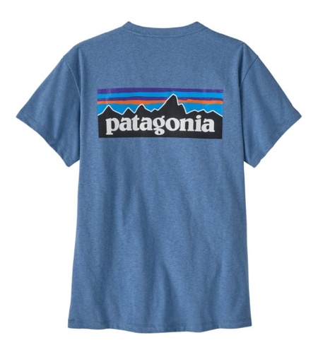 P-6 Logo Responsibili-Tee Dames Shore Blue