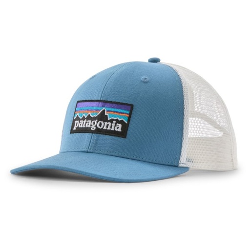 [38289-SHRB-ALL] P-6 Logo Trucker Hat Shore Blue