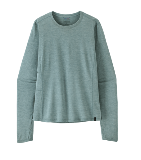 Women's L/S Cap Cool Sun Shirt Nouveau Green/Blue Sage 