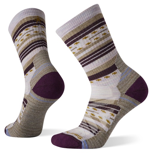 Women's Hike Light Cushion Margarita Crew Socks Purple Eclipse