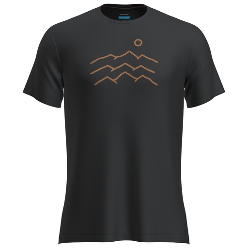 Men's Merino 125 Cool-Lite Sphere SS Tee Across Black