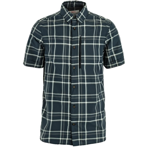 Men's Abisko Hike Shirt SS Dark Navy/Chalk White