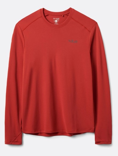 Men's Force LS Tee Tuscan Red