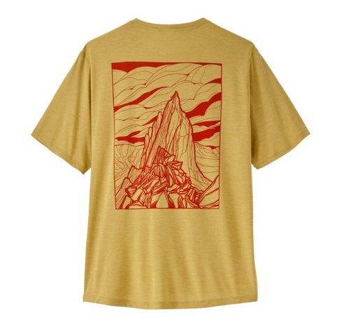 Men's Cap Cool Daily Shirt - Cloud Crag Limestone Yellow/Light Limestone Yellow X-Dye