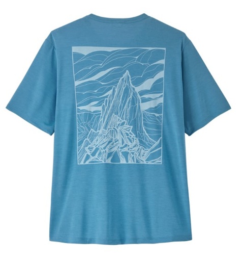 Men's Cap Cool Daily Shirt - Cloud Crag Shore Blue/Light Shore Blue X-Dye