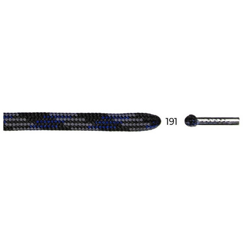 [3262b150123] Bergsport - 150 cm - Halfronde Veters Grijs/Blauw