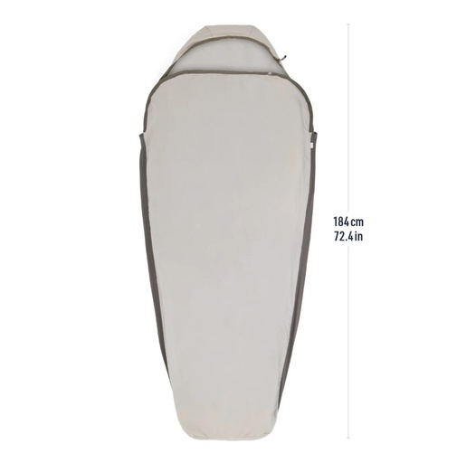 [ASL032051-191801] Silk Blend Sleeping Bag Liner Compact Moonstruck