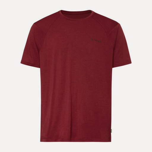Essential Wool T-Shirt Heren Carmine