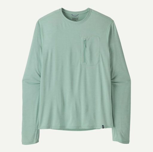 Men's L/S Cap Cool Sun Shirt Thermal Blue - Thin Ice X-Dye