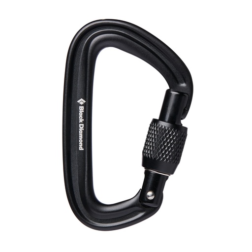 [BD210248 0002 One Size] Lifeforge Screwgate Carabiner Black