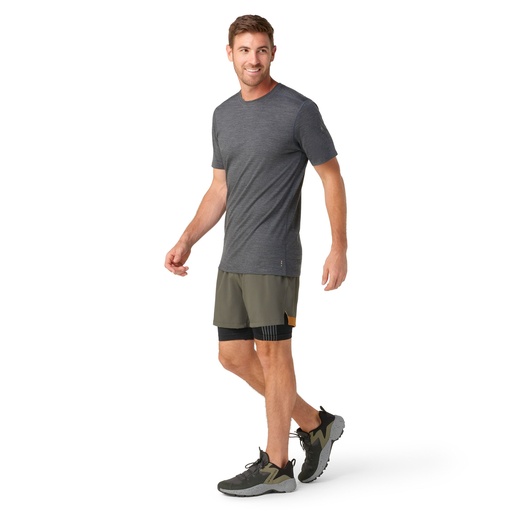 Men's Merino Short Sleeve Tee Boxed Iron Heather
