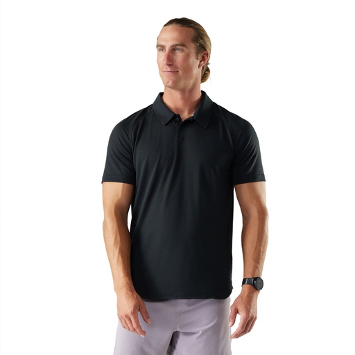 Men's Active Mesh Polo Black