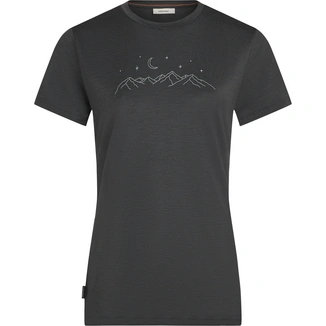 Women's Merino 150 Tech Lite SS Sparkling Star Tee Obsidian