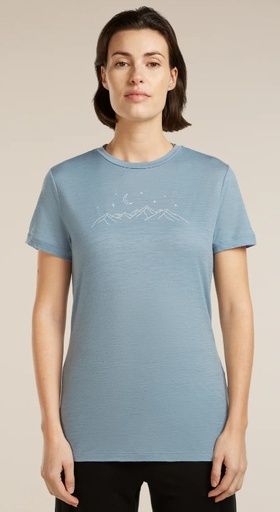 Women's Merino 150 Tech Lite SS Sparkling Star Tee Flint Blue
