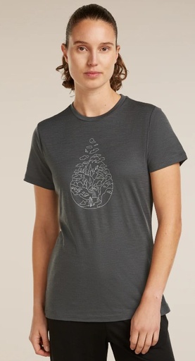 Women's Merino 150 Tech Lite III SS Hike Path Tee Obsidian