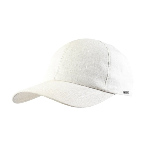 Baseball Classic Cap - 100 % Linen Light Beige