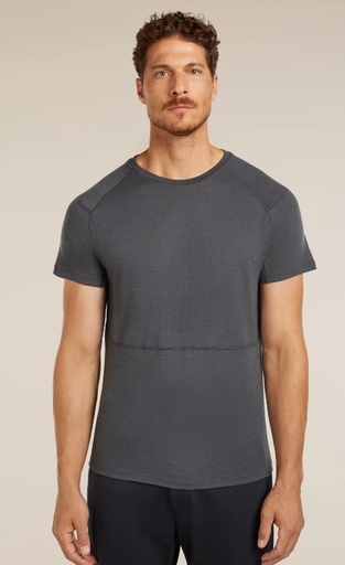 Men's Merino 200 Waffle Elevation SS Tee Obsidian