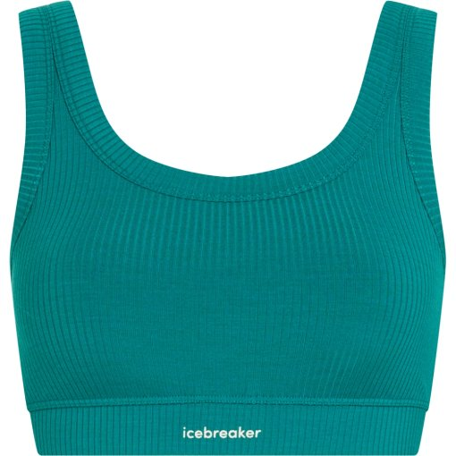 Women's Merino Rib Lotus Bra Tidal Teal