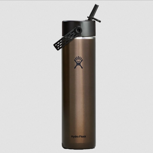 [LW24LWFS080] 24 Oz Lightweight Wide Flex Straw Cap Obsidian
