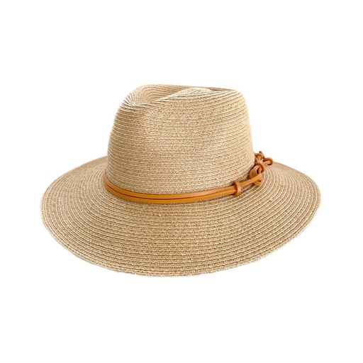 [FTM528_NA58] Sandbar Raffia Braid Fedora Natural