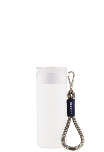 [8976] Wrist Cord - White Mug Ring Sandy Black