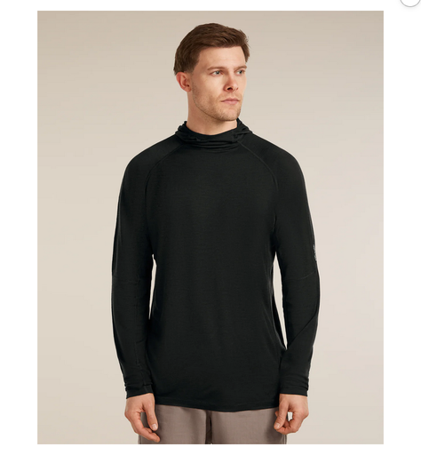 Men's 150 MerinoFine Ace LS Hoodie Black