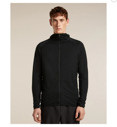 Men's 150 MerinoFine Ace LS Zip Hoodie Black