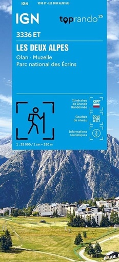 [IGN.3336ET] 3336ET Les Deux Alpes - Olan - Muzelle - Parc national des Ecrins