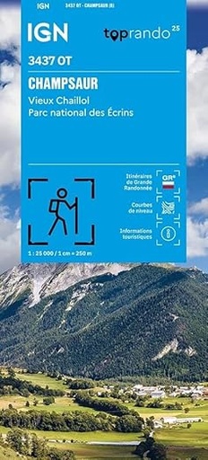 [IGN.3437OT] 3437OT Champsaur / Vieux Chaillol / PNR des Ecrins