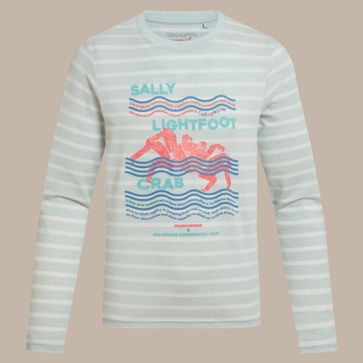 Kids Nosilife Cruz Long Sleeved T-Shirt Nimbus Blue Stripe