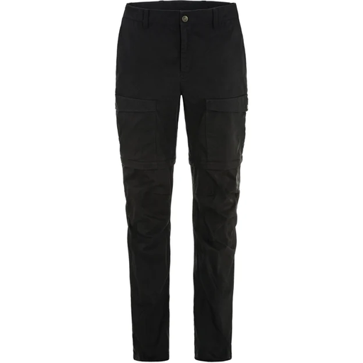 Women's Abisko Hybrid Trail Trousers Zip-Off Black