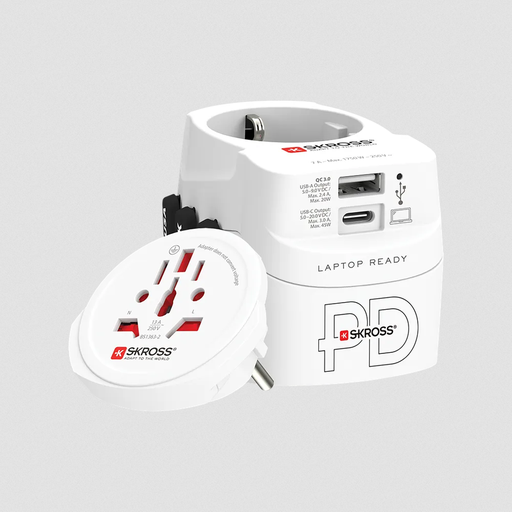 [00771464] World Adapter Pro Light USB 45W PD White
