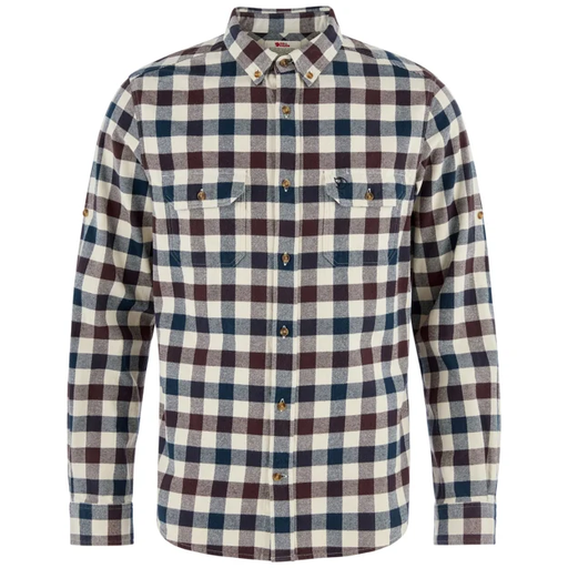Skog Shirt Heren Chalk White/Black Oak