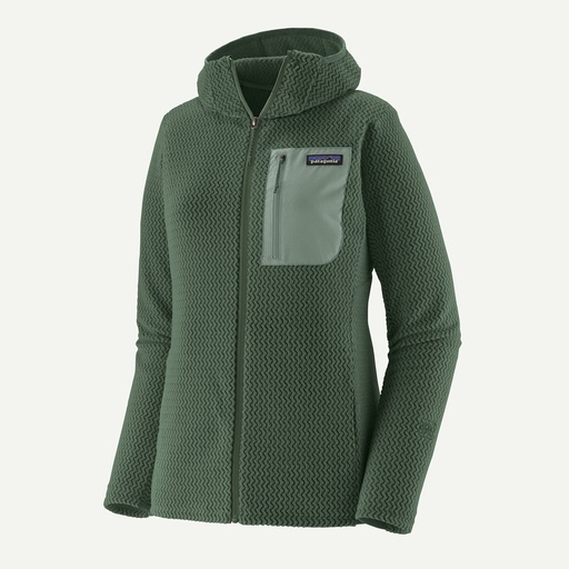 Women's R1 Air Full-Zip Hoody Canopy Green