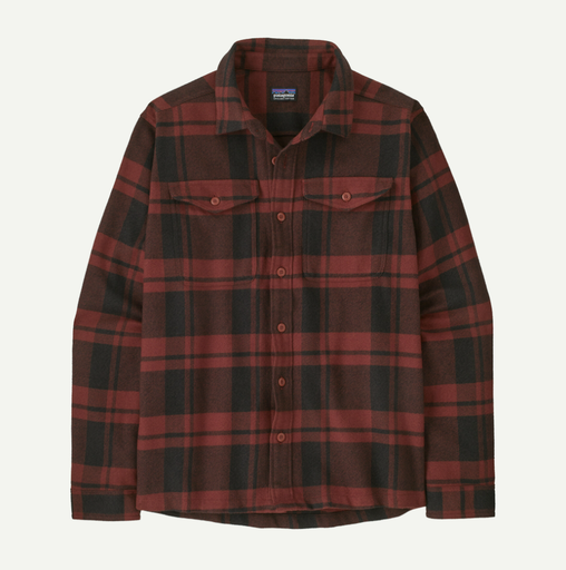 Men's Fjord Flannel Shirt Powder: Rusty Red