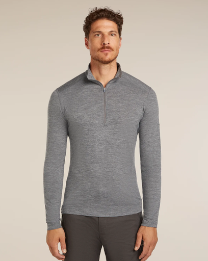 Men's 200 Oasis LS Half Zip Gritstone Heather