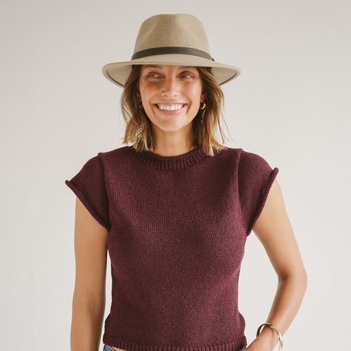 Wilde Fedora Mixed Camel