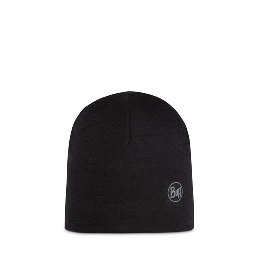 [115169 999] Lightweight Merino Wool Hat Kids Solid Black Cobalt