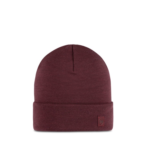 [111170 653] Merino Heavyweight Beanie Solid Garnet