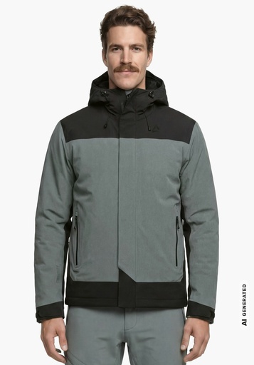 Men's 3in1 Jacket Style Refoca Steel Grey